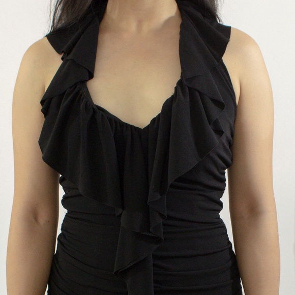 Max and Cleo Black Frill Dress - Picture 1 of 2